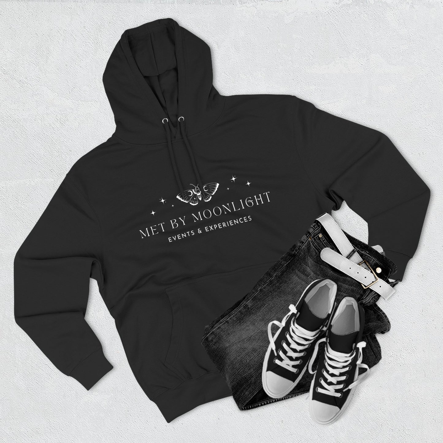 Dark Met by Moonlight Events Fleece Hoodie