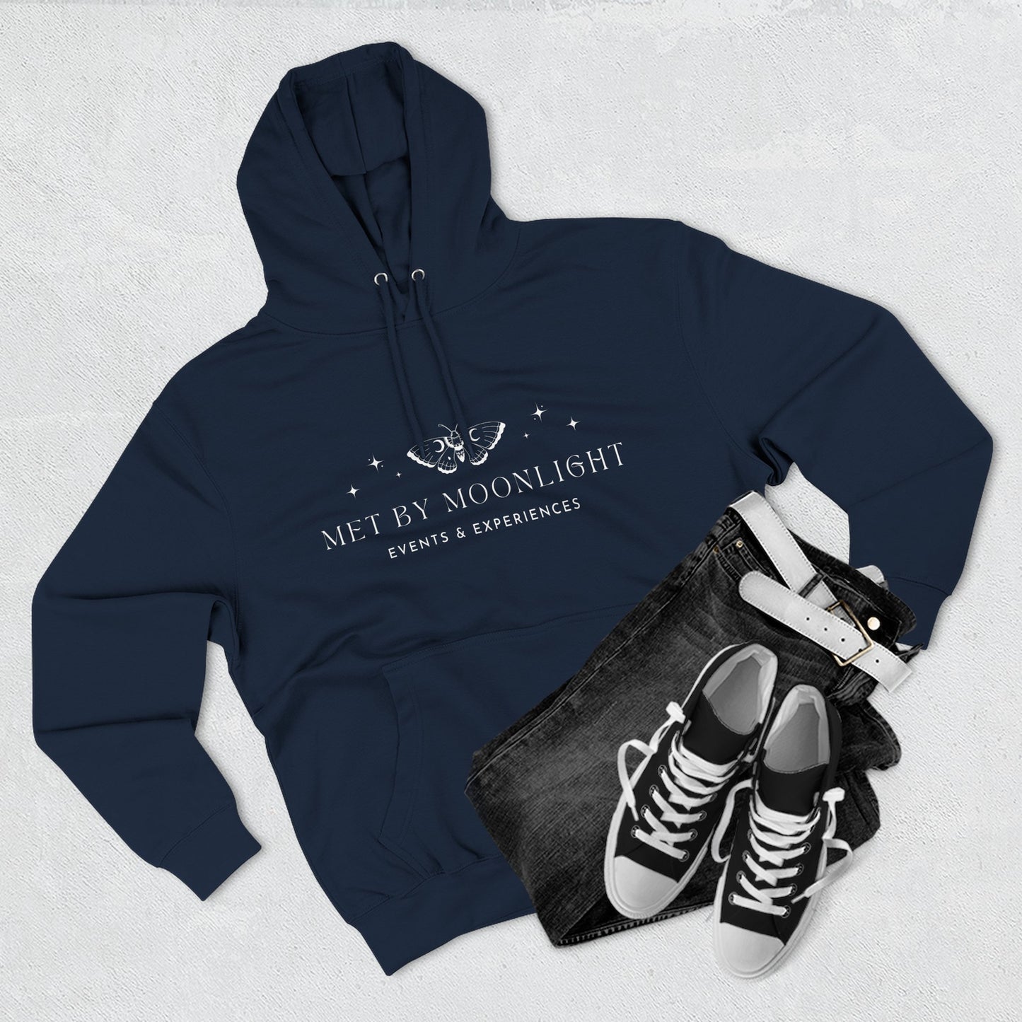 Dark Met by Moonlight Events Fleece Hoodie