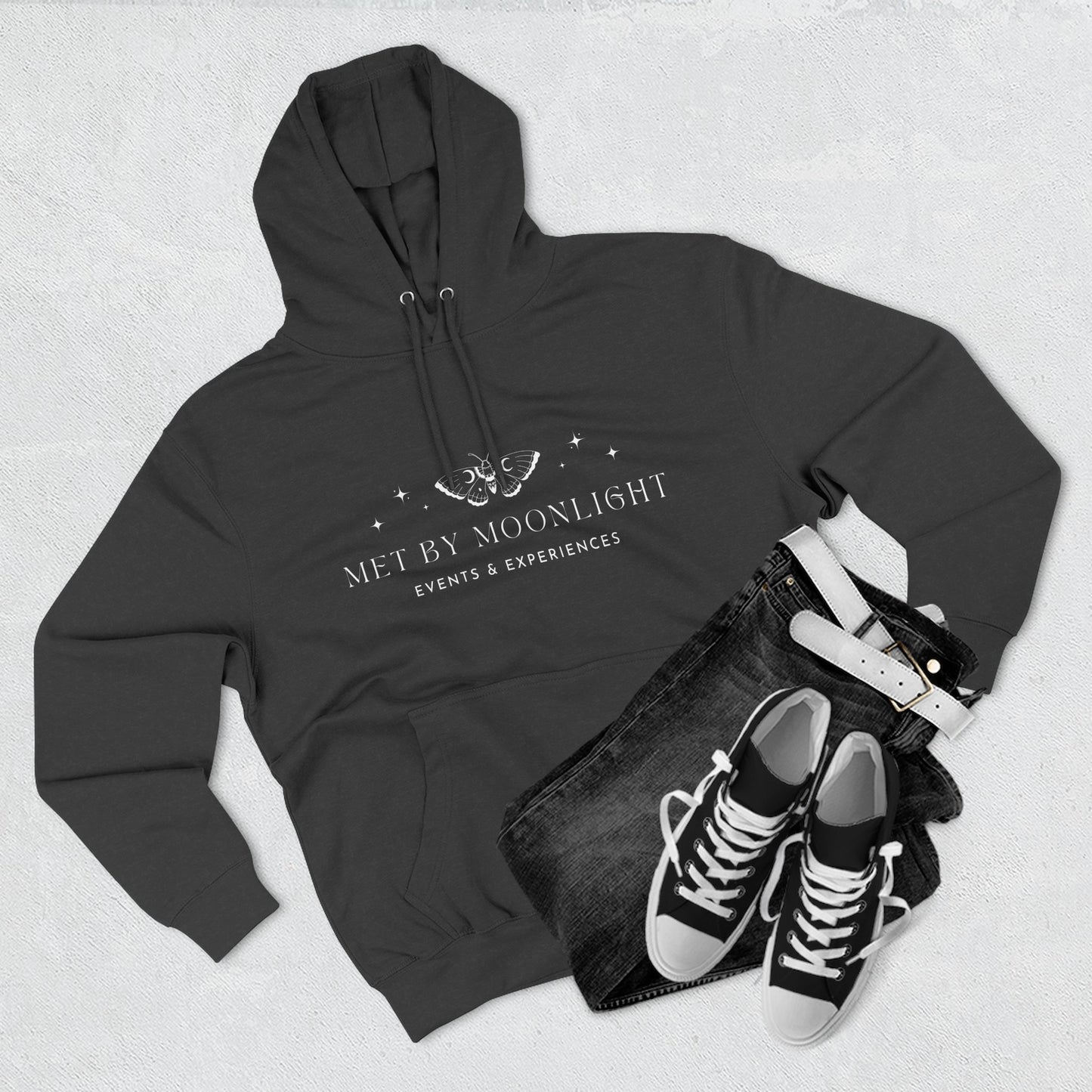 Dark Met by Moonlight Events Fleece Hoodie
